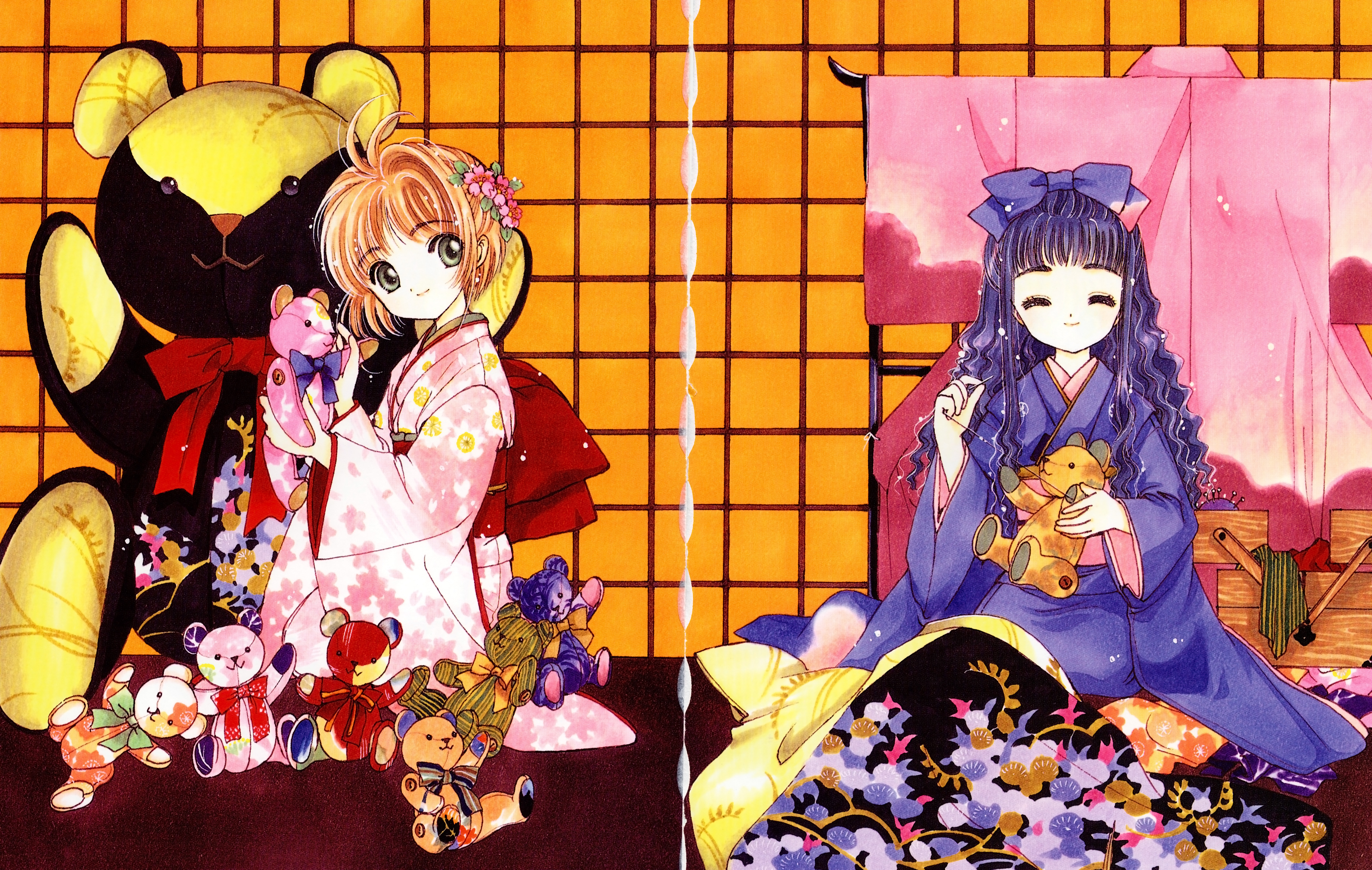 Clamp Card Captor Sakura Daidouji Tomoyo Kinomoto Sakura Kimono Gap ...